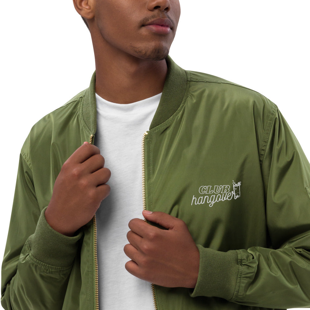 Club Hangover Premium recycled bomber jacket